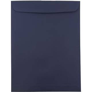 Jampapir 10 x 13 Open End Catalog Premium Convolles - Navy Blue - 50/Pack