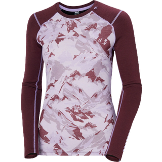 Helly Hansen Lifa Midweight Graphic Merinould Skiundertrøje Dame