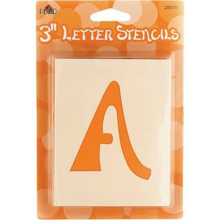 Plaid Letter Stencil Value Pack (3-tommer) 28870 Swashbuckle