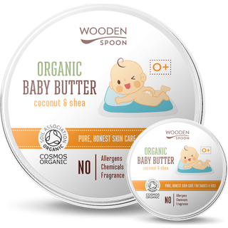 WoodenSpoon Organic Coconut & Shea Kropssmør til børn fra fødslen 100 ml - 100 ml