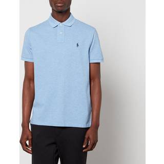 Polo Ralph Lauren Herren Polo-Shirt blau meliert Slim Fit