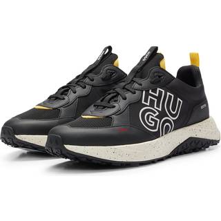 HUGO Herren Sneaker schwarz Textil & Canvas