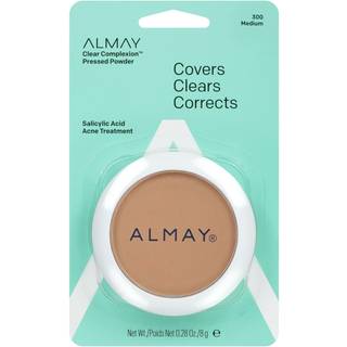 Almay klar hudfarve presset pulver hypoallergenisk grusomhedsfri oliefri duftfri hudlæge testet 0,28 oz
