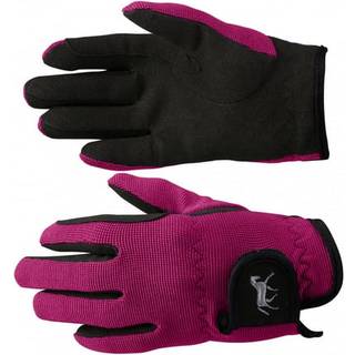 Horze Kids 'Unisex Pretherable Justerable Horse Riding Equestrian handsker med ruskindgreb og pony -design - Byzantine Pink - 6