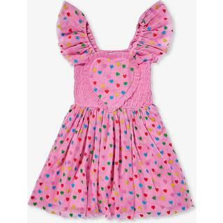 Stella McCartney Kids Printed tulle dress - pink - Y 14
