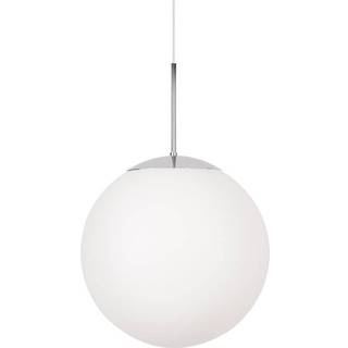 Konsthantverk Glob Pendel Krom / 50 Cm - Loftslamper Opalglas Hvid - 3671-4
