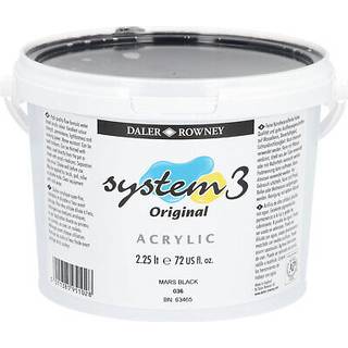 Daler Rowney System3 Akrylmaling Mars Black 2,25 L 1 Stk.