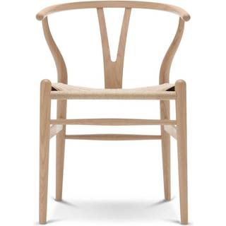 Carl Hansen - CH24 Y-Stolen Ek/ Snöre Natur Tvålbehandlad - Spisebordsstole - Hans J. Wegner - Træ farvet - Papir/Træ