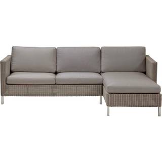 Cane-line Connect sofagruppe Taupe med taupe pude 1 st 2-personers modul & chaiselong