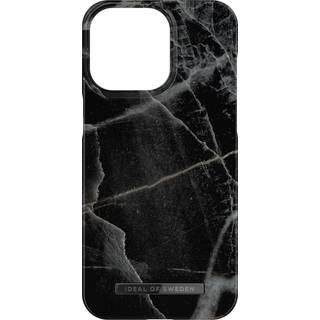 iDeal of Sweden iPhone 15 Pro Max etui, Black Thunder Marble