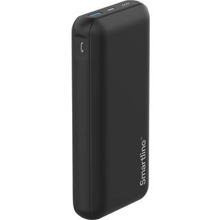 Smartline 22.5W Powerbank - 1 x USB-A (QC) & 1 x USB-C (PD) - 20000 mAh - Sort