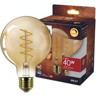 Philips - LED G95 40W 2200K E27 Amber Sp DIM 1PF