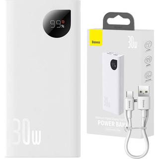 Baseus Powerbank Adaman2 10000mAh 30W White Powerbank - Hvid - 10000 mAh