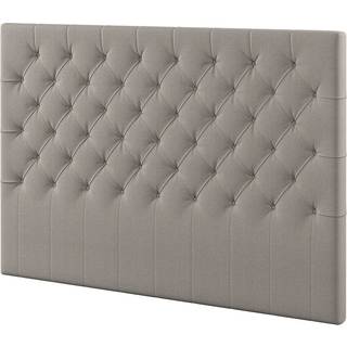 Hilding Sengegavl Dyb knapad Beige 120 cm