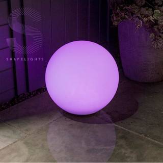 ShapeLight kuglelampe (35cm) på solceller/USB (farve kan indstilles)
