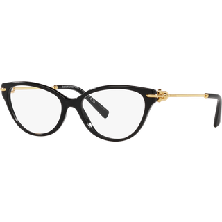 Tiffany Kvinde TF2231 8001 Optiske stel Acetat Sort Transparent Cat Eye Normal