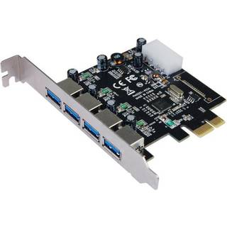 Longshine USB 3.0 Card PCIe 4*extern inkl.SATA Pow