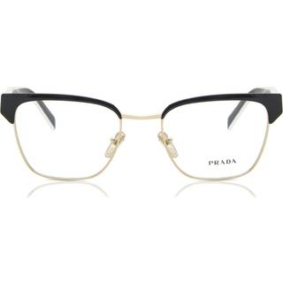Prada Kvinde PR 65YV 18A1O1 Vista -rammer Metal Sort Geometrisk