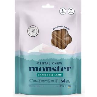 Monster Tandtyggepinde Til Hunde Kornfri Uge Lam Large - 7-pak