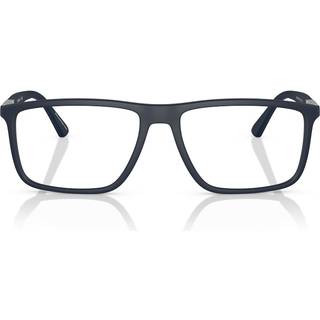 Emporio Armani Mand EA3221 5088 Optiske stel Injiceret Blå Transparent Firkantet Normal