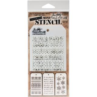 Stampere Anonym MTS018 Tim Holtz Mini Layered Stencil 3/Pkg-Set #18