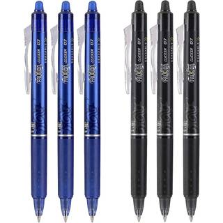 Pilot Frixion Clicker 0,7 mm Sletning Gel Pens Fin Point (6-Pack sort/bl?)