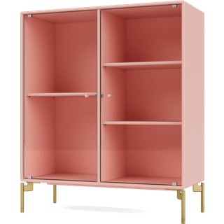 Montana Ripple II vitrineskab 69,6x82,2x30 cm Ruby-ben brass