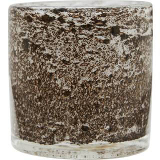Jakobsdals Ambra Lysestage 10 Cm Hvid/ - Lysestager Glas Brun - N891274-78
