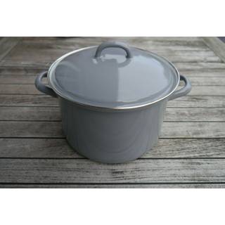 Riess Classic Pure Grey Fleischtopf 20 cm / 3,5 L - Emaille - Grau