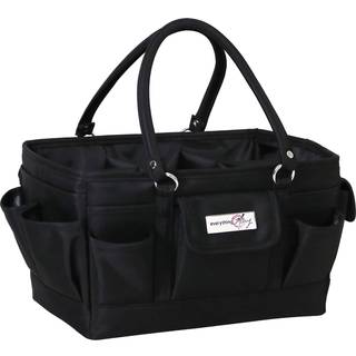 Everything Mary Black Deluxe Store og Tote Bag - Opbevaringsh?ndv?rkspose til h?ndv?rk Sypapir Art Desk Canvas Supplies Storage Organisation med