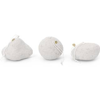 Ferm Living Snowball ornaments juletræspynt 3 dele White