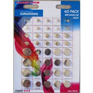 Grundig Knapcelle batteri 40-pak