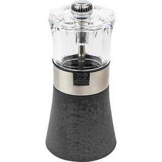 Peugeot Oslo Salzmühle 12 cm Buchenholz graphit - Stahlmahlwerk - Grau,Transparent