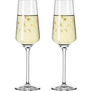 Ritzenhoff Celebration Deluxe Champagneglas Stars 2-pak 23 Cl - Champagneglas Krystalglas Klar - 6141014