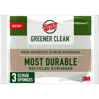 Scotch-Brite Greener Clean Non-Scratch Scrub Sponge Sponge til vask af retter,