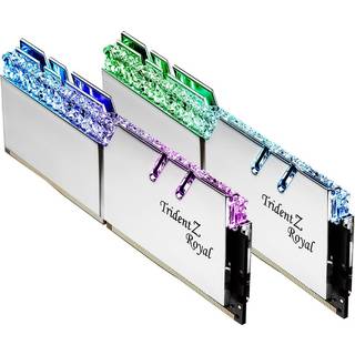 G.Skill Trident Z Royal DDR4-3600 - 64GB - CL16 - Dual Channel (2 pcs) - Intel XMP - Sølv med RGB