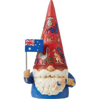 Enesco Jim Shore Heartwood Creek nisser rundt om i verden australsk figur 5,5 tommer flerfarvet