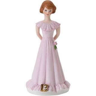 Enesco vokser op piger brunette alder 13 porcel?nsfigur 5,5 gylden pink