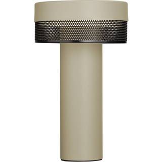 LED-bordlampe Mesh genopladeligt batteri, højde 24 cm, sand/sort