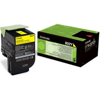 Lexmark blækpatron 802Y Gul (returprogram)