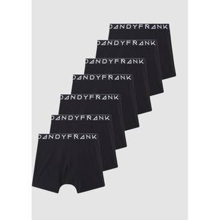 Frank Dandy 7-pak Solid Tencel Boxers - Black - Large