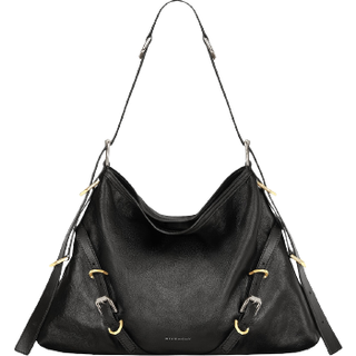 Givenchy Voyou Medium leather shoulder bag - black - One Size