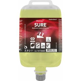 Diversey SURE Washroom Cleaner & Descaler sanitetsrengøring 2,5 liter