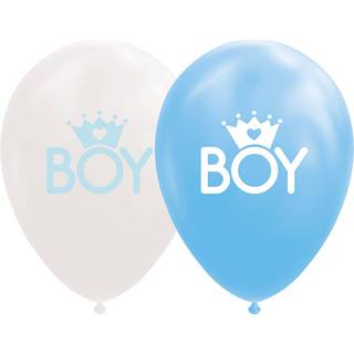 Globos Balloons Son Baby Blue/White 30cm 8pcs.
