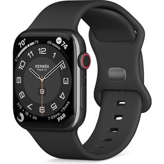 Apple Watch (38/40/SE/41/42mm) Epico Silikone Urrem - Sort