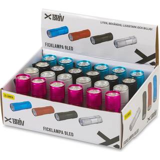 9LED ficklampa Displaybox 24-pack 3AAA