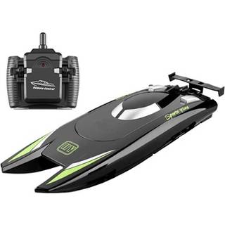 2.4GHz Fjernstyret Speedbåd med Dobbeltmotorer - Sort