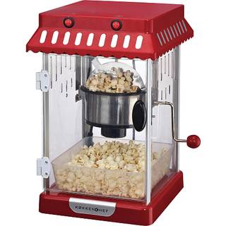 Køkkenchef popcornmaskine inkl. tilbehør - rød (På lager i varehus)