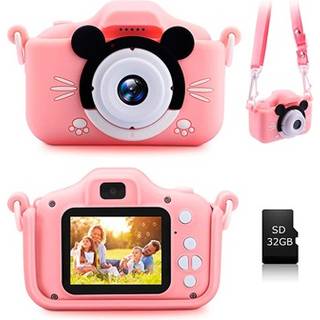 Børn Digitalkamera med 32GB Hukommelseskort - Pink