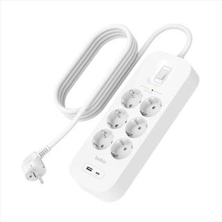 Belkin Connect Surge Protector 6-udtag med USB-C og USB-A